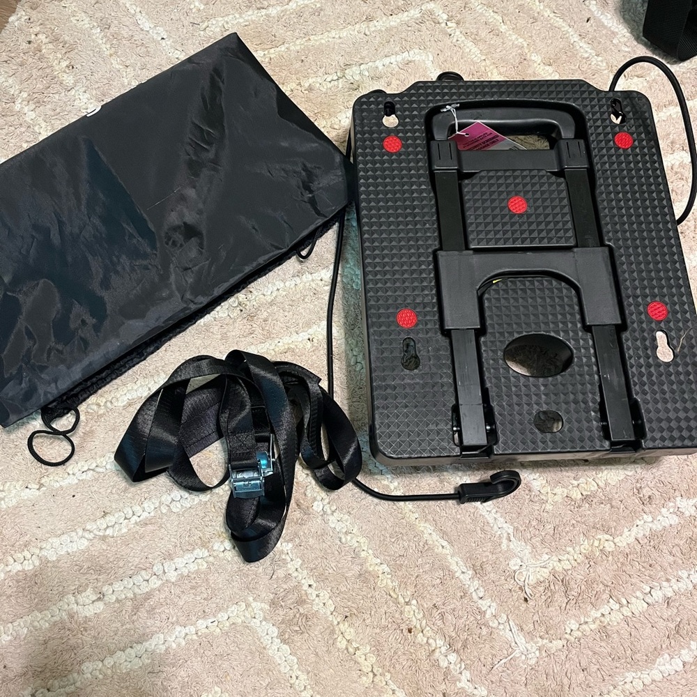 Black Folding Car Seat Dolly with Straps